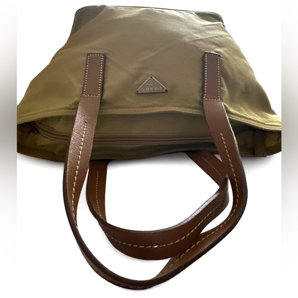 Prada Beige Nylon  Tote Bag - Picture 3 of 12